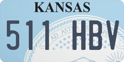 KS license plate 511HBV