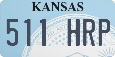 KS license plate 511HRP