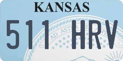 KS license plate 511HRV