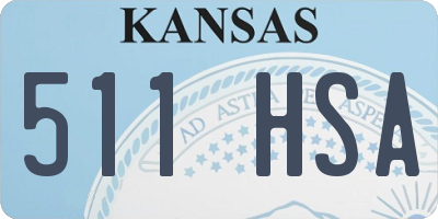 KS license plate 511HSA