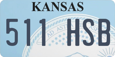 KS license plate 511HSB