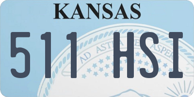 KS license plate 511HSI