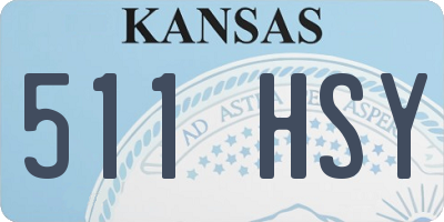 KS license plate 511HSY