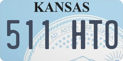 KS license plate 511HTO