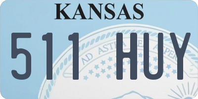 KS license plate 511HUY