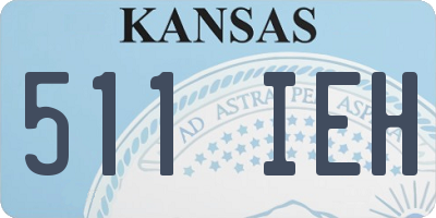 KS license plate 511IEH