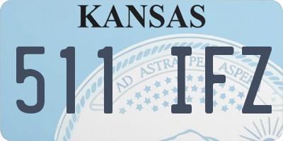 KS license plate 511IFZ