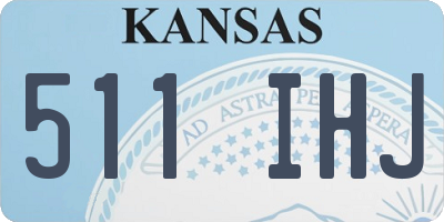 KS license plate 511IHJ