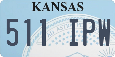 KS license plate 511IPW