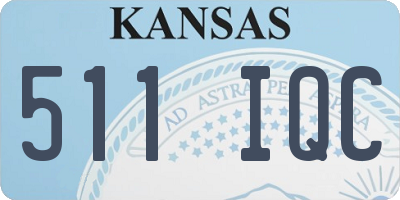 KS license plate 511IQC