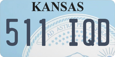 KS license plate 511IQD
