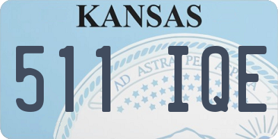 KS license plate 511IQE