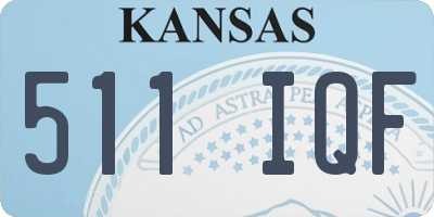 KS license plate 511IQF