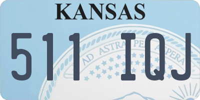 KS license plate 511IQJ