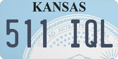 KS license plate 511IQL