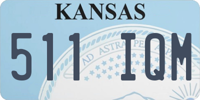 KS license plate 511IQM