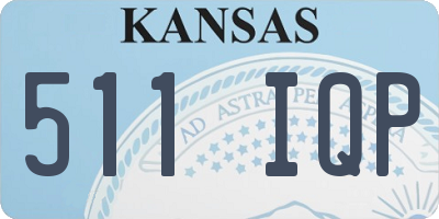 KS license plate 511IQP