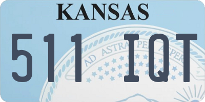 KS license plate 511IQT