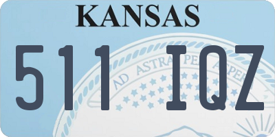 KS license plate 511IQZ