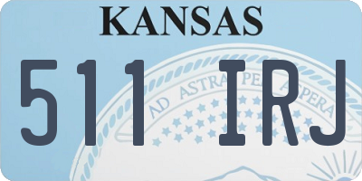 KS license plate 511IRJ