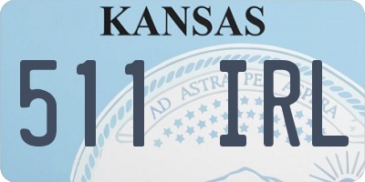 KS license plate 511IRL