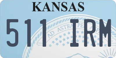 KS license plate 511IRM