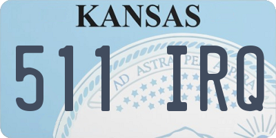 KS license plate 511IRQ