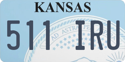 KS license plate 511IRU