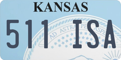 KS license plate 511ISA