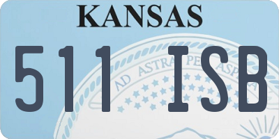 KS license plate 511ISB