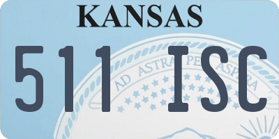 KS license plate 511ISC