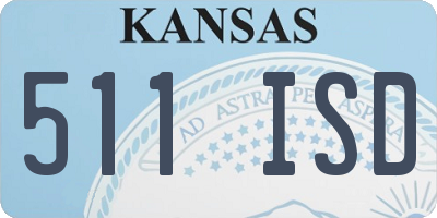 KS license plate 511ISD