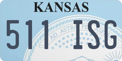 KS license plate 511ISG