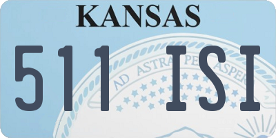 KS license plate 511ISI