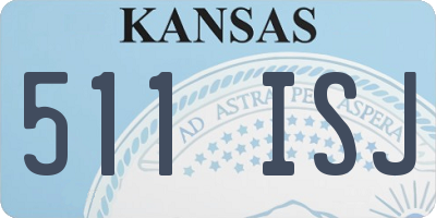 KS license plate 511ISJ