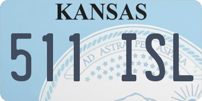 KS license plate 511ISL
