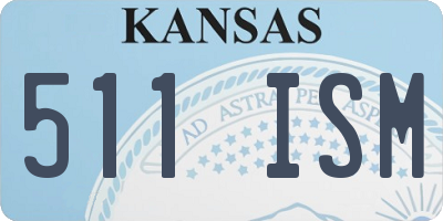 KS license plate 511ISM