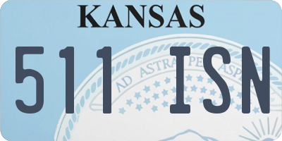 KS license plate 511ISN