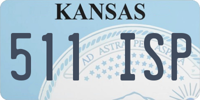 KS license plate 511ISP