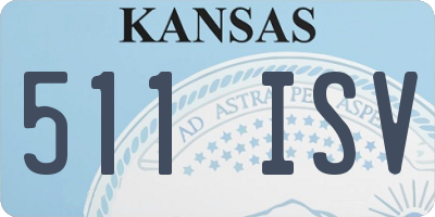 KS license plate 511ISV