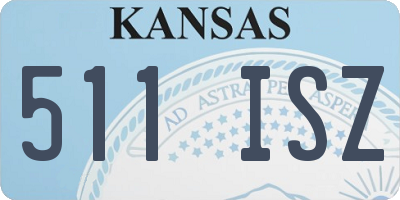 KS license plate 511ISZ