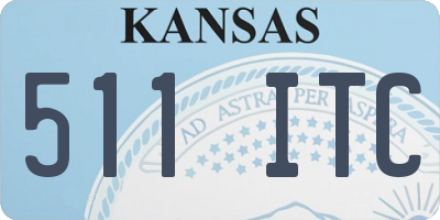 KS license plate 511ITC