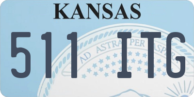 KS license plate 511ITG