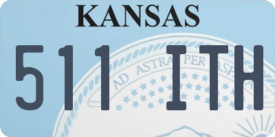 KS license plate 511ITH