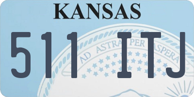 KS license plate 511ITJ