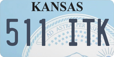 KS license plate 511ITK