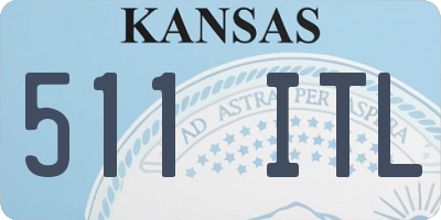 KS license plate 511ITL