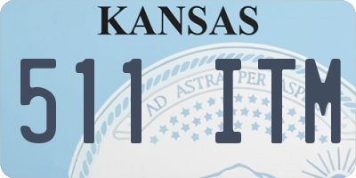 KS license plate 511ITM