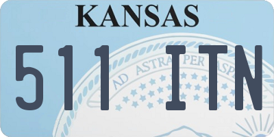 KS license plate 511ITN