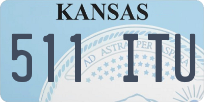 KS license plate 511ITU